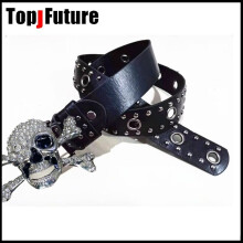 Women Girl decorat Gothic Lolita Punk Harajuku bling bling skull laziness belt waist belt Gpthic Lolita cosplay party belt