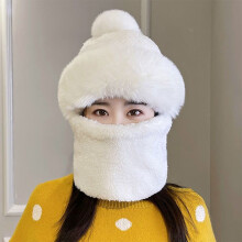 Winter Outdoor Warm Beanies Plus Velvet Ski Cap Men And Women Thicken Windproof Hat For Women With Scarf Mask Face Protection