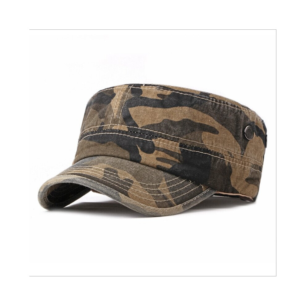 Camouflage Flat Top Adjustable Beret Unisex Spring Autumn Outdoor Peaked Cap Adult Cap-image-OPC-PBR6KFQ-NEW