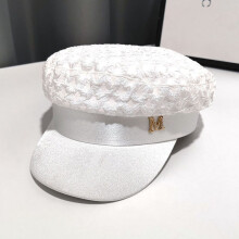 Autumn Outdoor Leisure Visor Cap Beret Hats for Women Spring Style Pleated Breathable Navy Hat