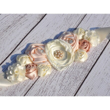 Children Baby Girls Flower Sash Maternity Sash Pregnancy Belly Belt Shower Party Flower Girl Belts Photography Props