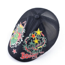 Spring And Summer Kids Berets Breathable Mesh Patchwork Hats For Boy And Girl U.S.Army And U.S.AF Colorful Printed Cap For Child
