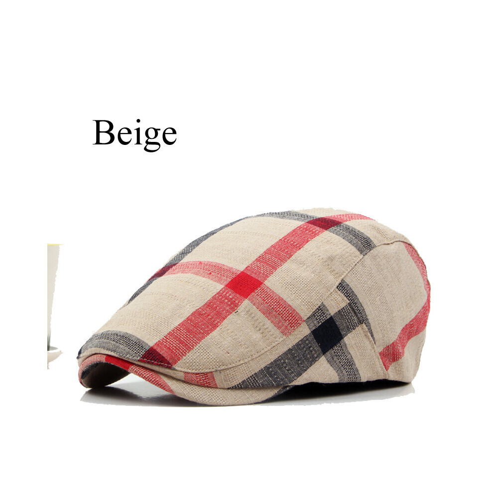 Classic Englad Style Plaid Berets Caps For Men Women Casual Unisex Sports Caps Cotton Berets Hats Boina Casquette Flat Cap-image-OPC-PBR6NRM-NEW