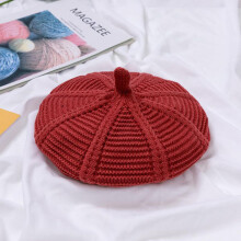 Autumn Child Striped Berets Winter Warm Knit Kids Cap Hat Boys Girls Beret Age for 3 to 8 Years old
