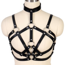 Adjustable Gothic Sword Belt Punk Sexy Women Belt BODY Bondage PU Leather Leather Harness Erotic Accessories