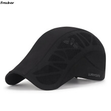 Mesh Breathable Beret Sun Hat – Quick-Dry Newsboy Cap for Men & Women, Ideal for Travel, Chef, Hotel, Restaurant Work