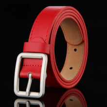 PU Leather Belt Youth Casual Unisex Western Denim Jeans Accessories Brown Pin Buckle Girdle