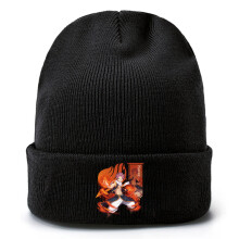 Anime Fairy Tail Kids Knitted Hats Men/Women Autumn Winter Outdoor Keep Warm Knit Hat Cartoon Print Wool Bouncy Cap