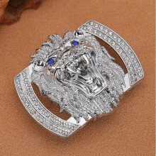 Alloy Diamond Set Smooth Buckle Men's Belt Buckle Head Leisure Plate Buckle Men Belts for High Ladies