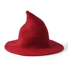 Modern Knit Wool Wizard Hat Cap for Halloween Party Costume Halloween Witch Hat Party Hat Halloween Party Hat