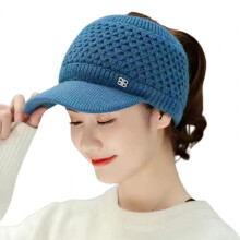 Knitted Hat Stretchy Sports Hat Windproof Winter Female Knitted Cap