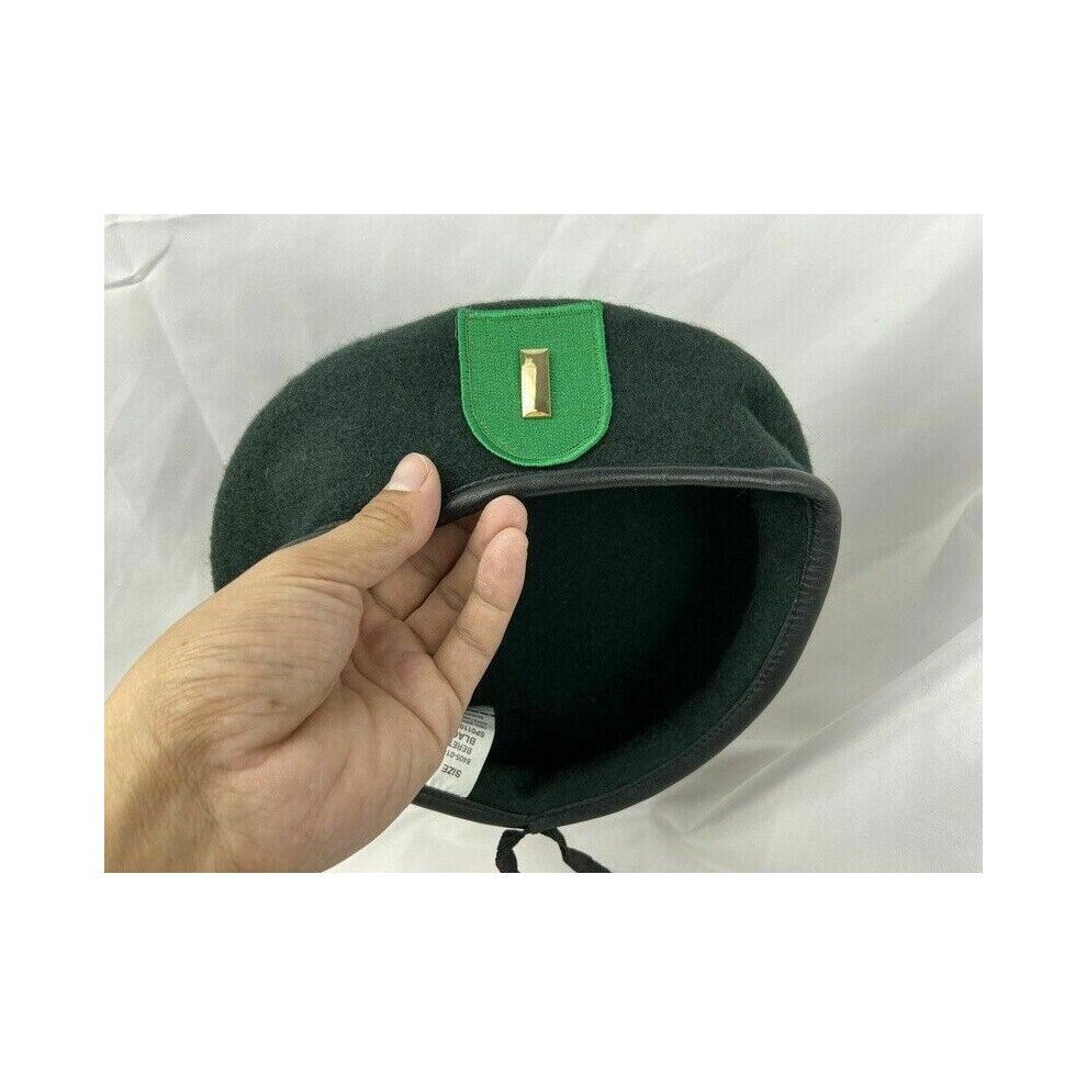 US Army 9th Special Forces Group Blackish Green Beret Second Lieutenant Officer Rank Hat Military Store-image-OPC-PBR6QF9-NEW