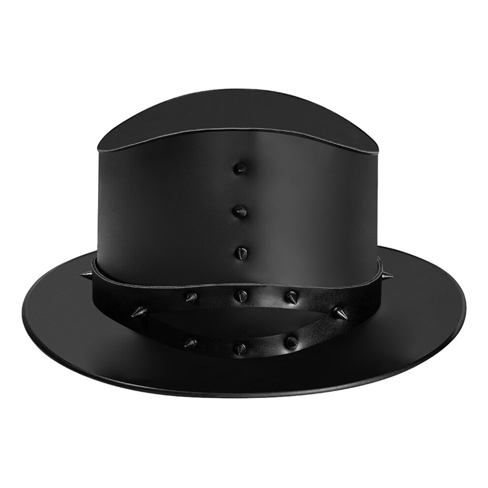 Unisex Multicoloured Gothic Magician Tall Top Hat Pu Leather Steampunk Halloween