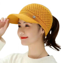 Women Hat Anti-fade Knitted Hat Casual Fall Winter Knit Adults Sports Cap Cold Resistant
