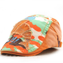 [JAMONT] Colorful Kids Cap Hat Berets Children Sun Hat Visor Boy Girl Flat Hats Spring Autumn Cartoon Visors 5-10y Gorras