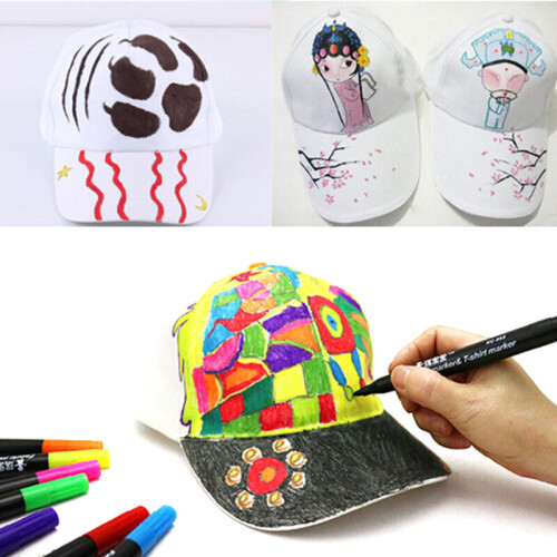 hand-painted cap baseball cap blank children DIY art painted cap 1