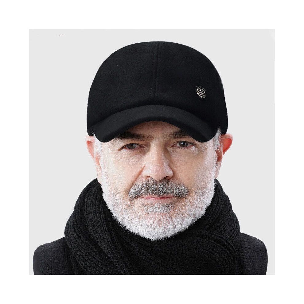 Winter Plush Thickened Ear Protection Baseball Caps For Men Outdoor Cold Warm Dad Hat Adjustable With Earmuffs L20-image-OPC-PBR6X7P-NEW