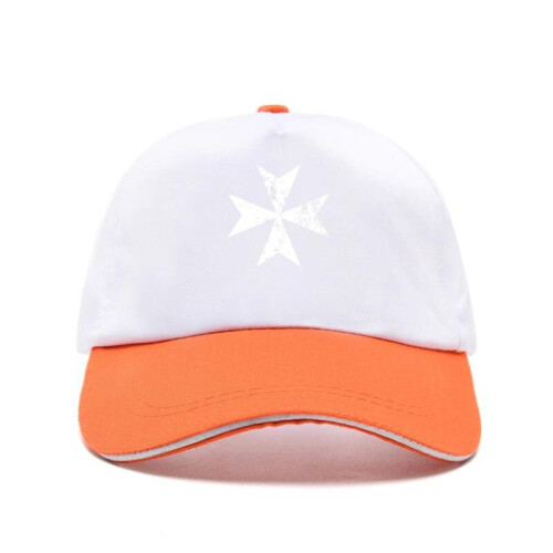 Funny Men Bill Hat Baseball Cap Caps Bill Hats MALTESE CROSS DISTRESSED