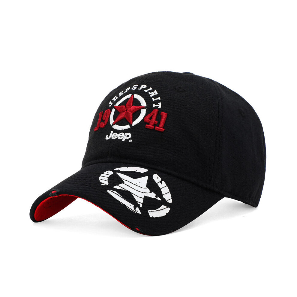 Baseball Cap Men Outdoor Casual Print Ripped Baseball Caps Adjustable Size Cotton Dad Hat Casquette Homme Kpop Cap For Men-image-OPC-PBR76M7-NEW