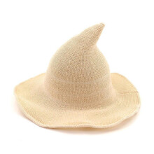 Modern Halloween Witch Hat Woolen Women Lady From Fashionable Sheep Wool Halloween Hat Party Cosplay Decoration