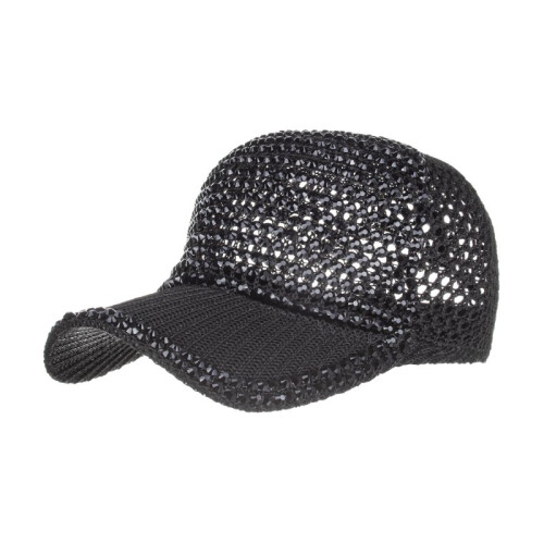 Spring Summer Full Diamond Ladies Baseball Cap Sun Hat