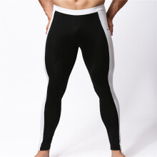 Men's Soft Tights Leggings Pants Nylon Spandex Underwear Pants Bodybuilding Long Johns Men Trousers B1601