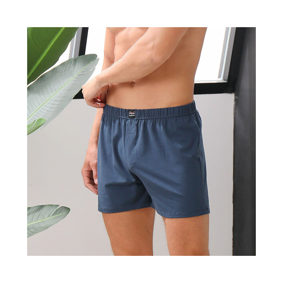 Mens Cotton Pajama Shorts Modal Solid Casual Sleepwear Loose Shorts Summer Men Boxers Underwear Sleep Bottoms