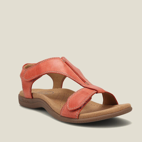 (Orange, 42) Summer Womens Flat Ankle Wide Flat Slippers Beach Sandals Casual Fashion