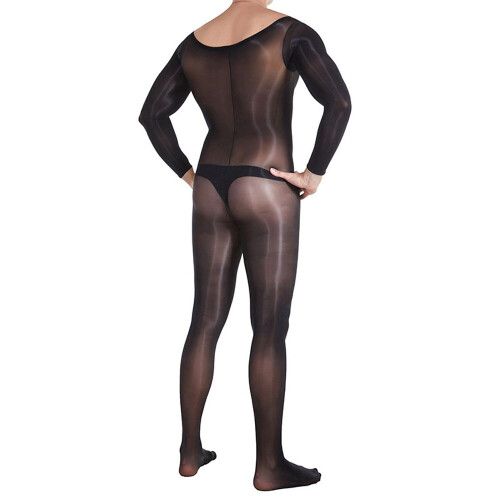 Glossy 8D Nylon Bodystocking Penis Sheath Close Open Crotch Bodysuit Tight  Sexy Transparent Jumpsuit Leotard Conjoined on OnBuy