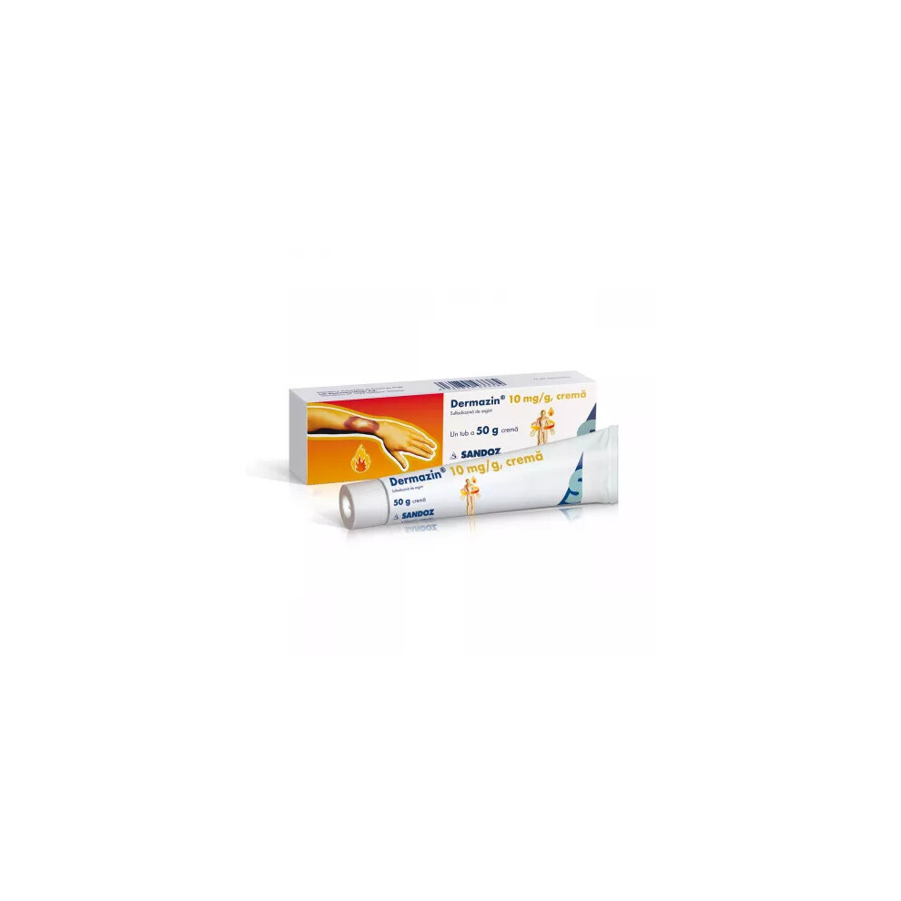 Dermazin cream, 10mg/g, 50 g - infections in pressure ulcers