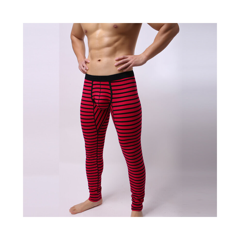 Mens Sexy Bulge Pouch Long Johns Leggings Thermal Underwear