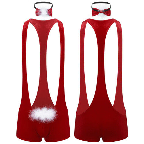 Men Red Soft Velvet Christmas Underwear Santa Cosplay Fancy Costume Singlet Sexy Mankini Boxer with Bowtie Male Xmas Underpants on OnBuy Men Red Soft Velvet Christmas Underwear Santa Cosplay Fancy Costume Singlet Sexy Mankini Boxer with Bowtie Male Xmas Underpants on OnBuy