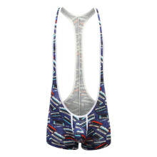 Men's Sexy Wrestling Singlets Athletic Jumpsuit Modal Sport Bodysuit Leotard Underwear