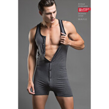 Vest Suit Men's Cotton One-Piece Underwear Pajamas Pajamas Onesies