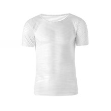 Sexy Men's Short Sleeve T Shirt See Through Transparent Striped Mesh Undershirt Breathable Soft Tops Tees Party Club Nightwear
