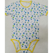Face bodysuit with yellow trim/adult onesie/adult bodysuit/adult baby teddy romper/abdl clothes/printed adult bodysuit