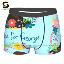 George Floyd Underwear Polyester Stretch Trunk Youth Pouch Print Boxer Brief