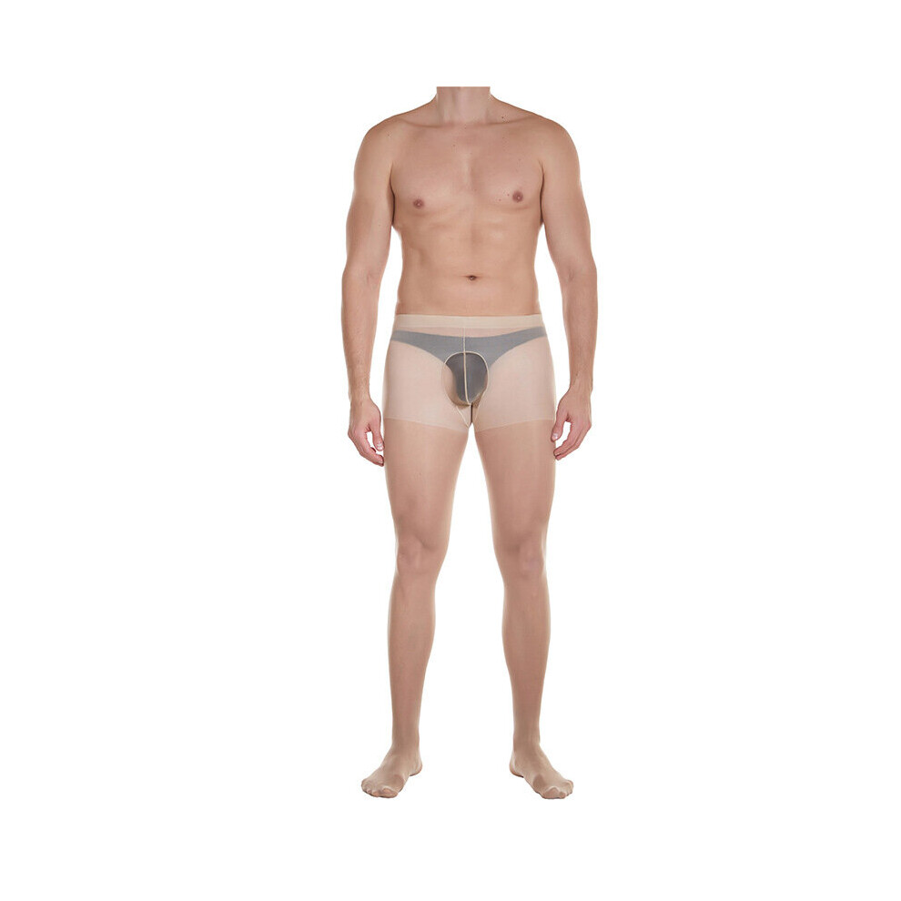 Plus Size 100kg Cock Pouch Pantyhose Silk Socks Tights Men's Stockings Underwear Soft Ultra Thin Sheer Leggings 4 Colors