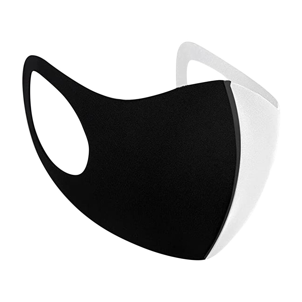 Half Half Washable Face Mask Reusable ????? Unisex Casual Protaction Masks Adult Reusable Mask Cosplay Facemask