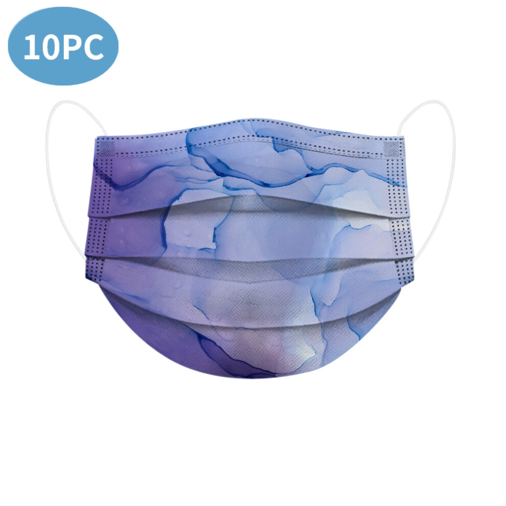 10Pc Disposable Adults Mask Periwinkle Mouth Cover Facemask Flowers Masks Mascarillas Halloween Cosplay 885658902803
