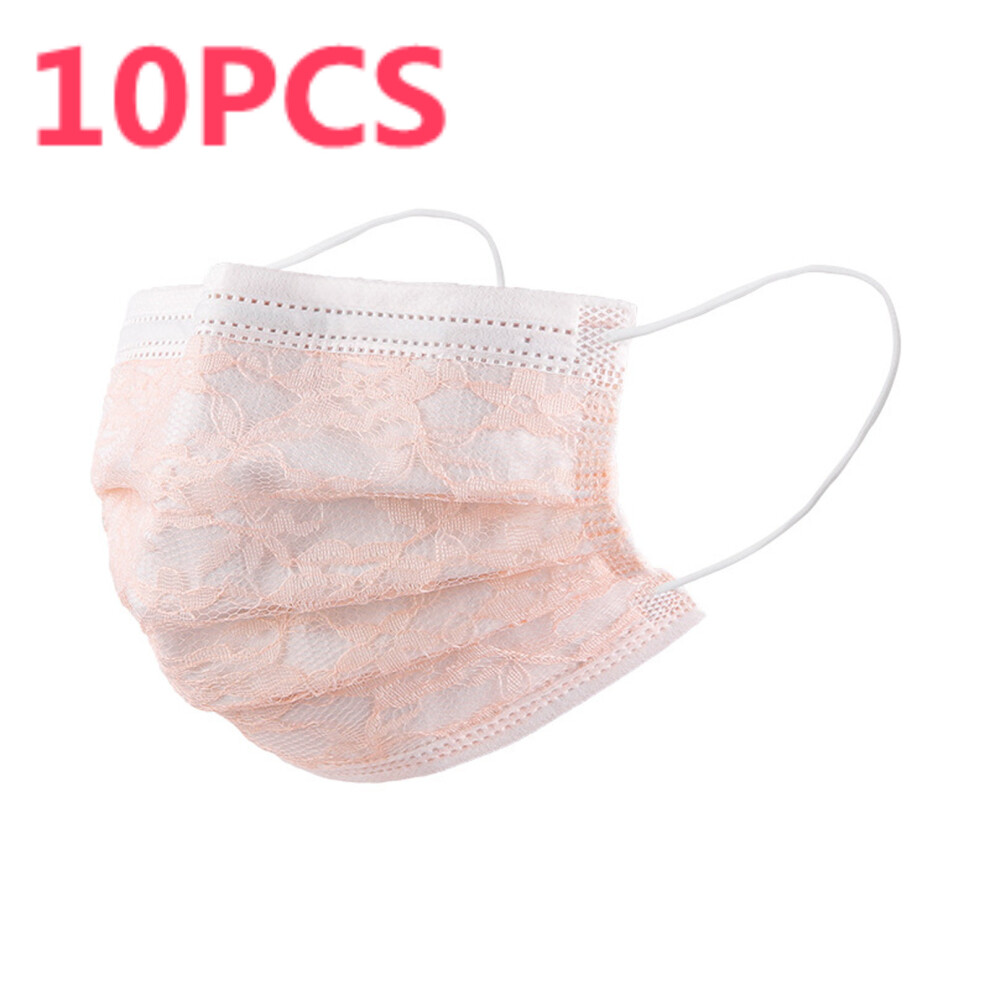 Multicoloured 10Pc Halloween Cosplay Mascarillas Disposable Face Mask Adult Lace Breathable Face Masks Mascarillas Desechables Masque Jetables