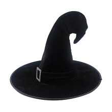 Halloween Witch Hat Wide Brim Pointed Cap Costume Accessory Women Lady Party Hat Party Hat Costume Accessory