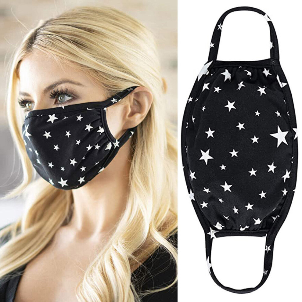Masque Mask Star Print Mascarillas Adult Washable Adjustable Cotton Breathable Dust Cotton Mask Halloween Cosplay ??? ??? 885658907143