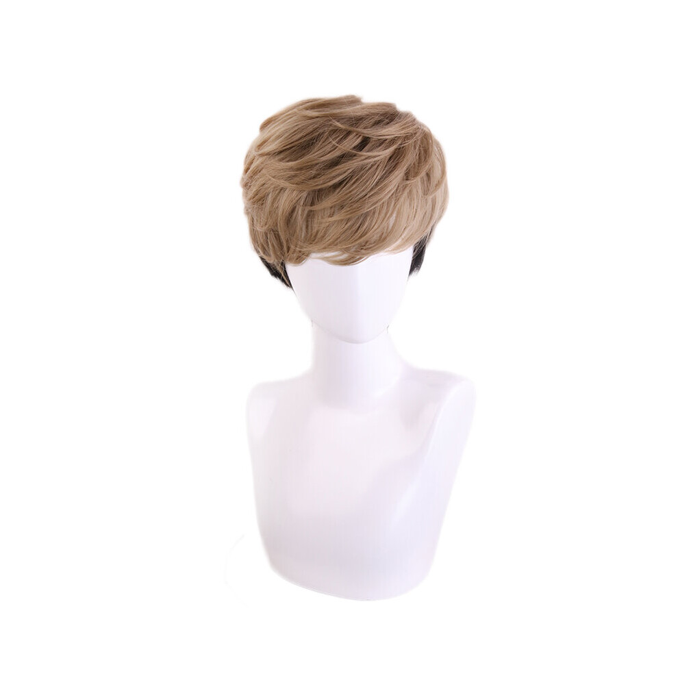 Anime Killing Stalking SangWoo Short Wig Cosplay Heat Resistant Synthetic Hair Men Wigs + Wig Cap Danganronpa Cosplay