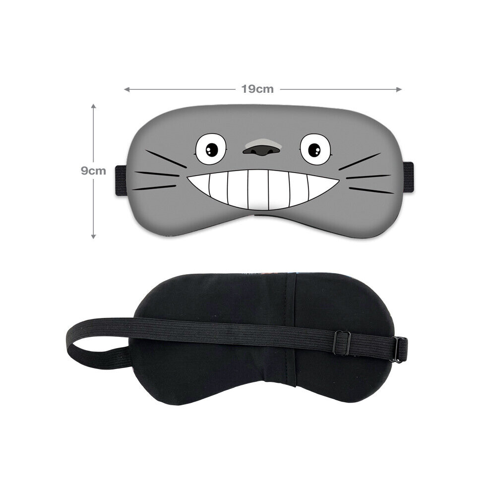 Cartoon Totoro Anime Eye Mask Woman Cat Bus Kaonashi Cosplay Eyepatch Sleep Eyeshade Unisex Comfortable Soft Blindfold