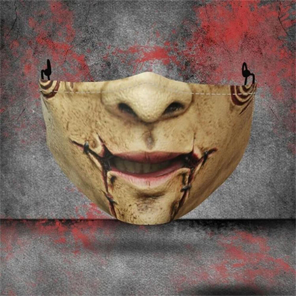 Funny Mortal-Kombat-Mouth Cosplay Women's Men Unisex Masks Adult Face-Protection Dustproof Street Spots Breathable Party Mask 885658909130