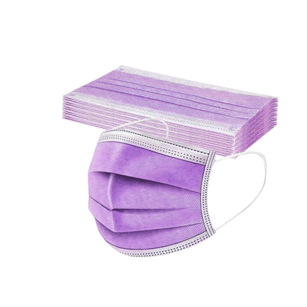 50Pc Pink Purple Green Disposable Face Mask Red Masks 3Ply Ear Loop Masks Mascarillas Maseczka Na Twarz Masque Halloween Cosplay 885658906757