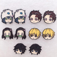 Anime Demon Slayer: Kimetsu No Yaiba Earring Jewelry Epoxy Kamado Tanjirou Nezuko Mask Lovely Earrings Gift