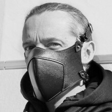 Men Face Mask Gothic Pu leather Cosplay Masks Motorcycle Punk Rock Mask Women Bdsm Mask Bondage Hood Performance Costume