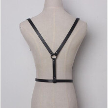 women sexy Harajuku Garters Faux Leather Body Bondage Cage Sculpting Harness Waist Belt Straps Suspenders Belt for women
